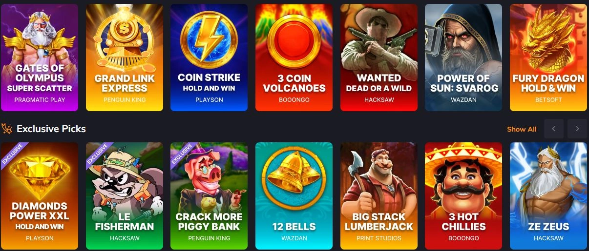 vegastars game library